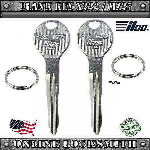 2 New Uncut Replacement Keys For Mazda Vehicles - MZ27 / X222