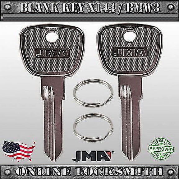 2 New Uncut Replacement Keys For Older BMW 3 / 5 / 6 / 7 Series - X144 / BMW3