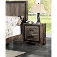 thumbnail image 1 of 2 Nightstand In Transitional Style With Oak Finish Bedroom Table Modern 2 For Decoration, 1 of 3