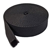 2" Nylon Multifilament Protective Hose Sleeve - Length: 100 Feet - Black