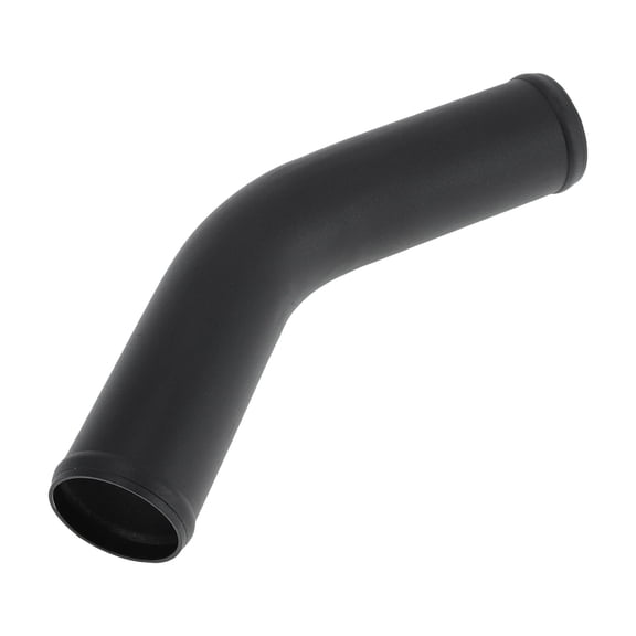 2" OD 45 Degree Bend 6064 Aluminum Alloy Tube Intercooler Pipe Surface Blasting Air Intake Connection Hose W/ Double Bead Roll 5.9" Length Black