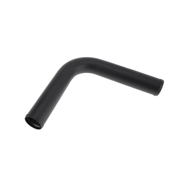 2.5" OD 90° L-Bend Aluminum Turbo Intercooler Intake Pipe – Black Tube