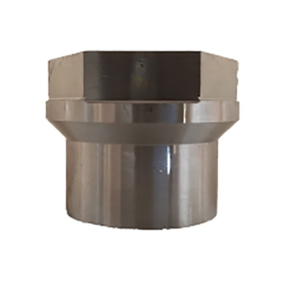 2" OD Hex Tube Insert Left Hand, 1.50"-12 TPI Heim Joint Rod End