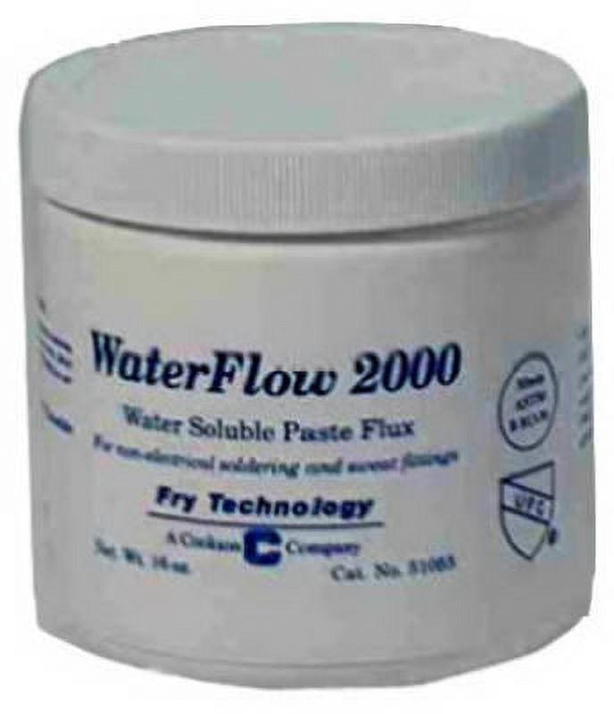 2 OZ Jar Water Soluble Plumbing Flux Water Flow 2000 Bulk, Each ...