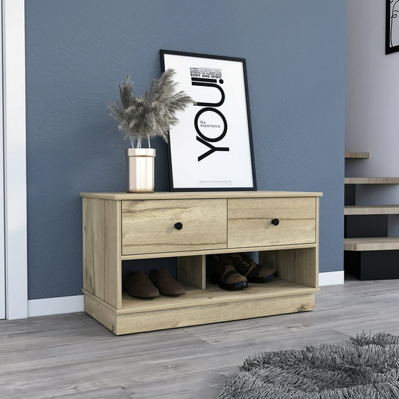 2 Oak Seating Bench - Enhance Your Room's Functionality Add Function To Room