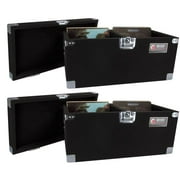 2 Odyssey CLP200P Carpeted Pro DJ Cases w/Detachable Lid - 400 LP Vinyl Records