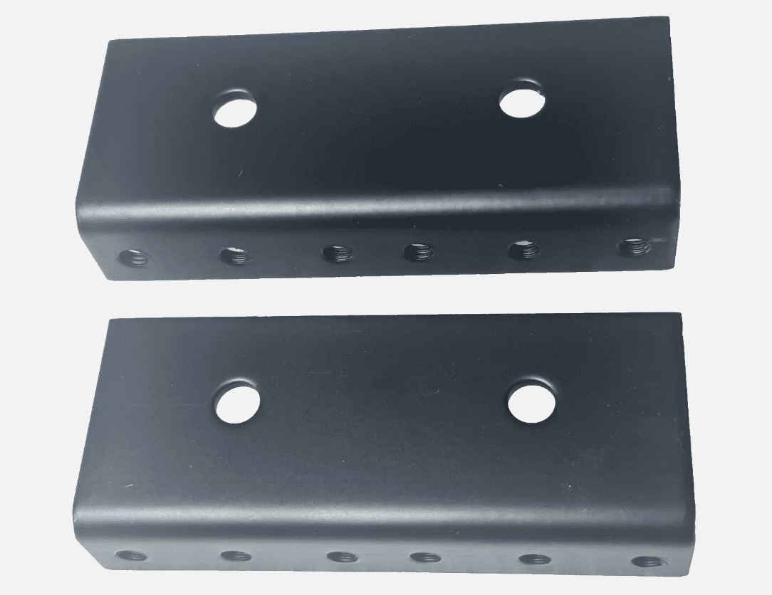 2 (One Pair) 2U / 2 SPACE Rack Rails 3.5