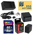thumbnail image 1 of 2 Opteka NP-FV100 4500mAh Ultra High Capacity Li-ion Battery Packs, Charger for Sony CX110 CX130 CX150 CX160 CX170 CX190 CX200 Camcorder with 8GB Memory Card,Cleaning Cloth,$50 Gift Card, 1 of 6
