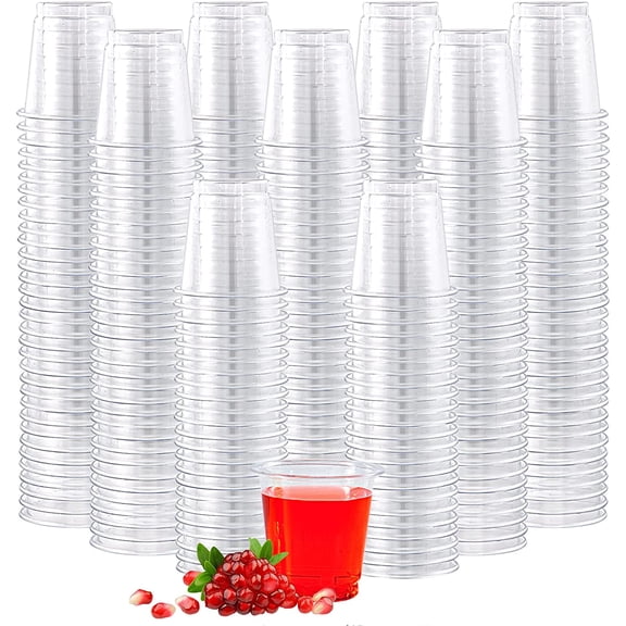2 Ounce Clear Plastic Shot Glasses 900 Count