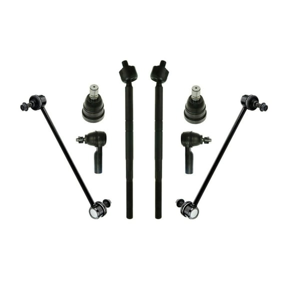 2 Outer Tie Rod Ends + 2 Inner Tie Rod Ends + 2 Lower Ball Joints + 2 Sway Bar Links Front Suspension Set 8 Pc Fits select: 2005-2009 FORD ESCAPE, 2005-2009 MERCURY MARINER