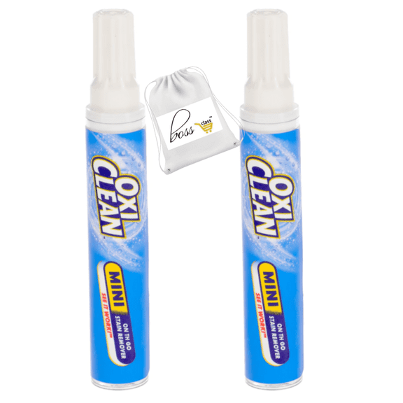 (2) Oxi Clean Stain Remover Pens w/Custom Bag Dry Clean Oxiclean Safe Instant Spot Cleaning  All Laundry Stains