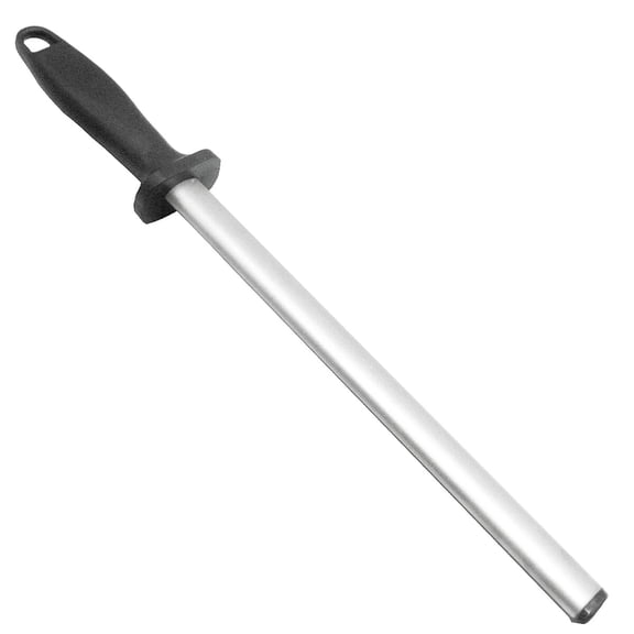 SATC 2Pcs 10" Kitchen Knife Sharpener Diamond Sharpening Honing Steel Rod Stick