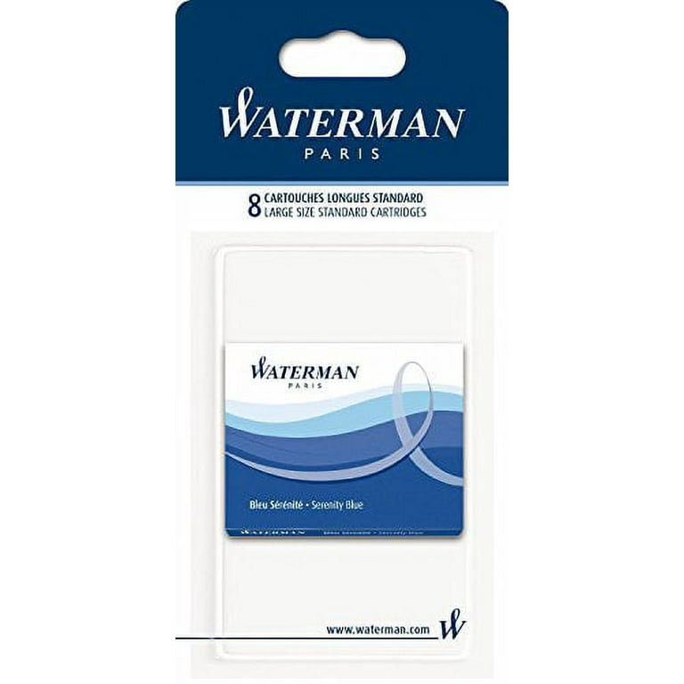 Refill Cartridge for Waterman Fountain Pens, Black Ink, 8/Pack Refill Cartridge for Waterman Fountain Pens, Black Ink, 8/Pack