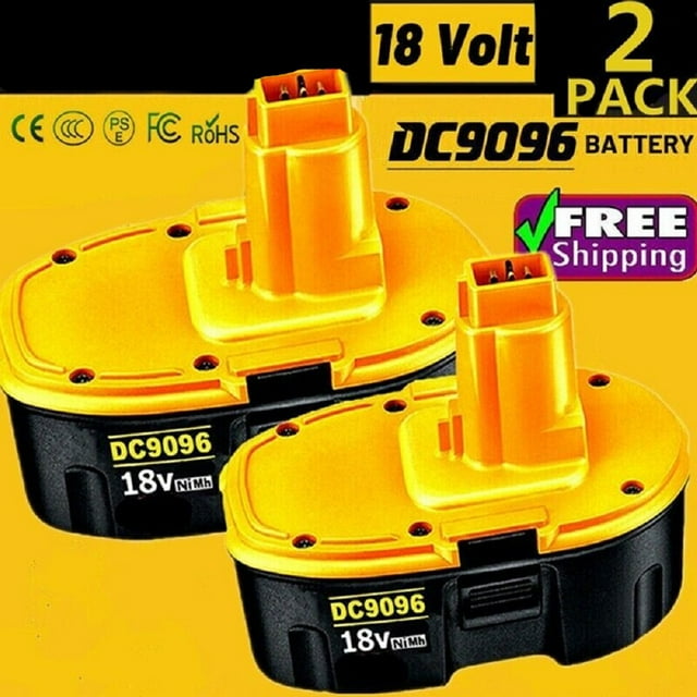 For Dewalt 18V 2 Pack 18 VOLT XRP DC9096 DC9098 NiMH Rechargeable Battery