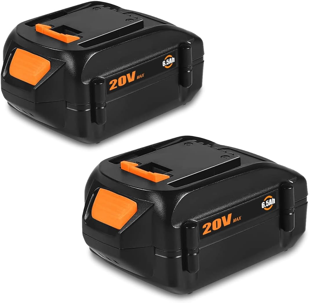 Aazon.co: 2-Pack 6.0Ah Replaceent Battery For Worx 20V Battery For - View #3