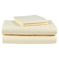 thumbnail image 1 of 2 PACK: 4-Piece Ivory Set Hotel Life Deluxe 100% Cotton Queen Sateen Sheet Set, 1 of 2