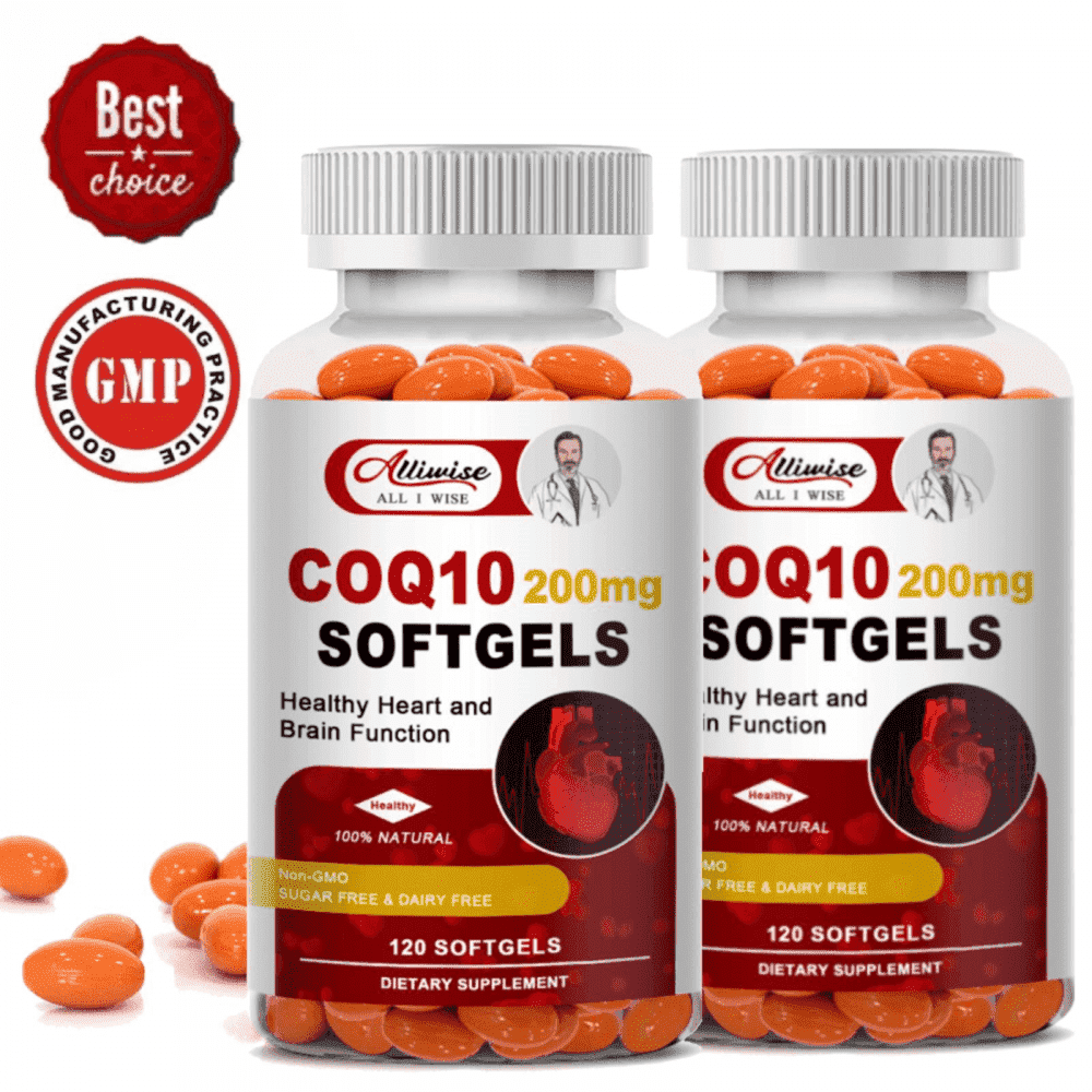 CoQ10 200mg Softgels Better Absorption Coenzyme Q10 Supplements - Antioxidant Supplement for Energy & immune Health, Supports Nerve and Muscle Health, 240 Count
