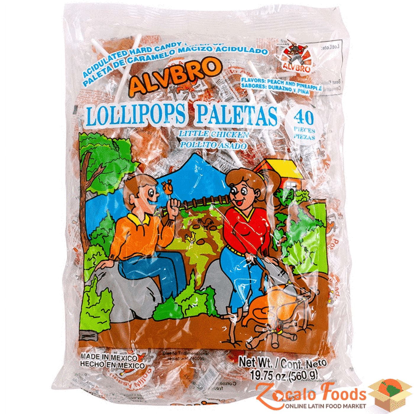 2 PACK | Alvbro Pollito Asado | Little Chicken Lollipop Hot | Mexican ...