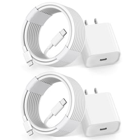 2-PACK USB-C Charger 20W Fast PD Wall Charger with 6ft USB-C to Lightning Cable, USB C Charger Compatible with iPhone 14/14 Pro/14 Pro Max, 13/13 Pro/13 Pro Max, 12/12 Pro/12 Pro Max, Apple Tablets