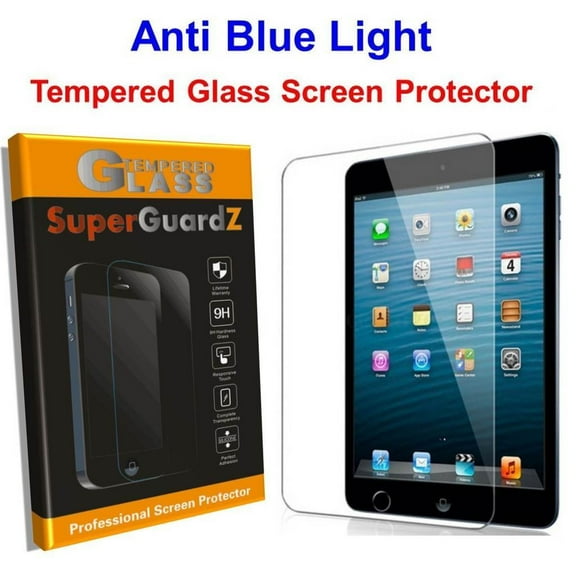 [2-PACK] Apple iPad 9.7 (2018 Release) SuperGuardZ Tempered Glass Screen Protector [Anti Blue Light For Eye Protection]