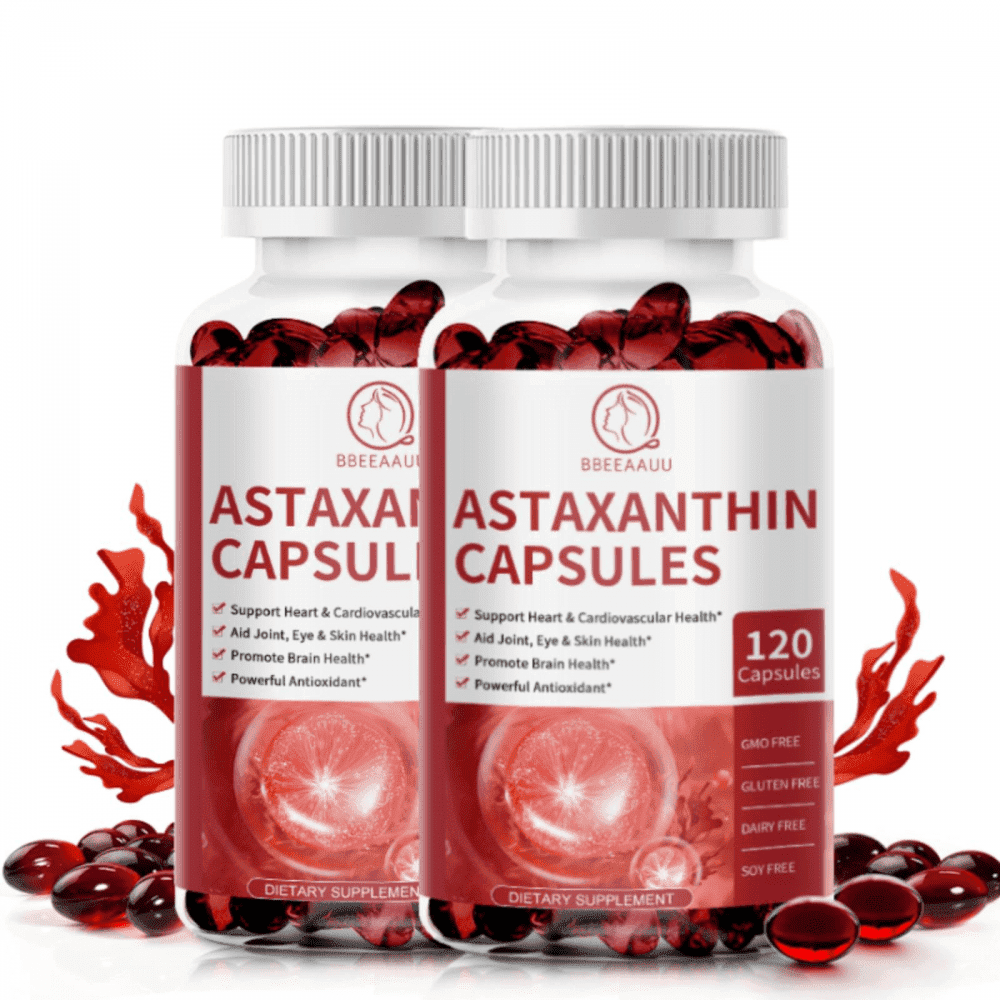 BBEEAAUU Astaxanthin Supplement, Algae Antioxidant for Skin, Eyes, Joints,  240 Softgels - Walmart.com