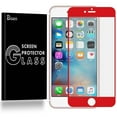 thumbnail image 1 of [2-PACK BISEN] Tempered Glass [Full Coverage] Screen Protector For iPhone 6S (4.7") / iPhone 6 (4.7") [Red], 1 of 2