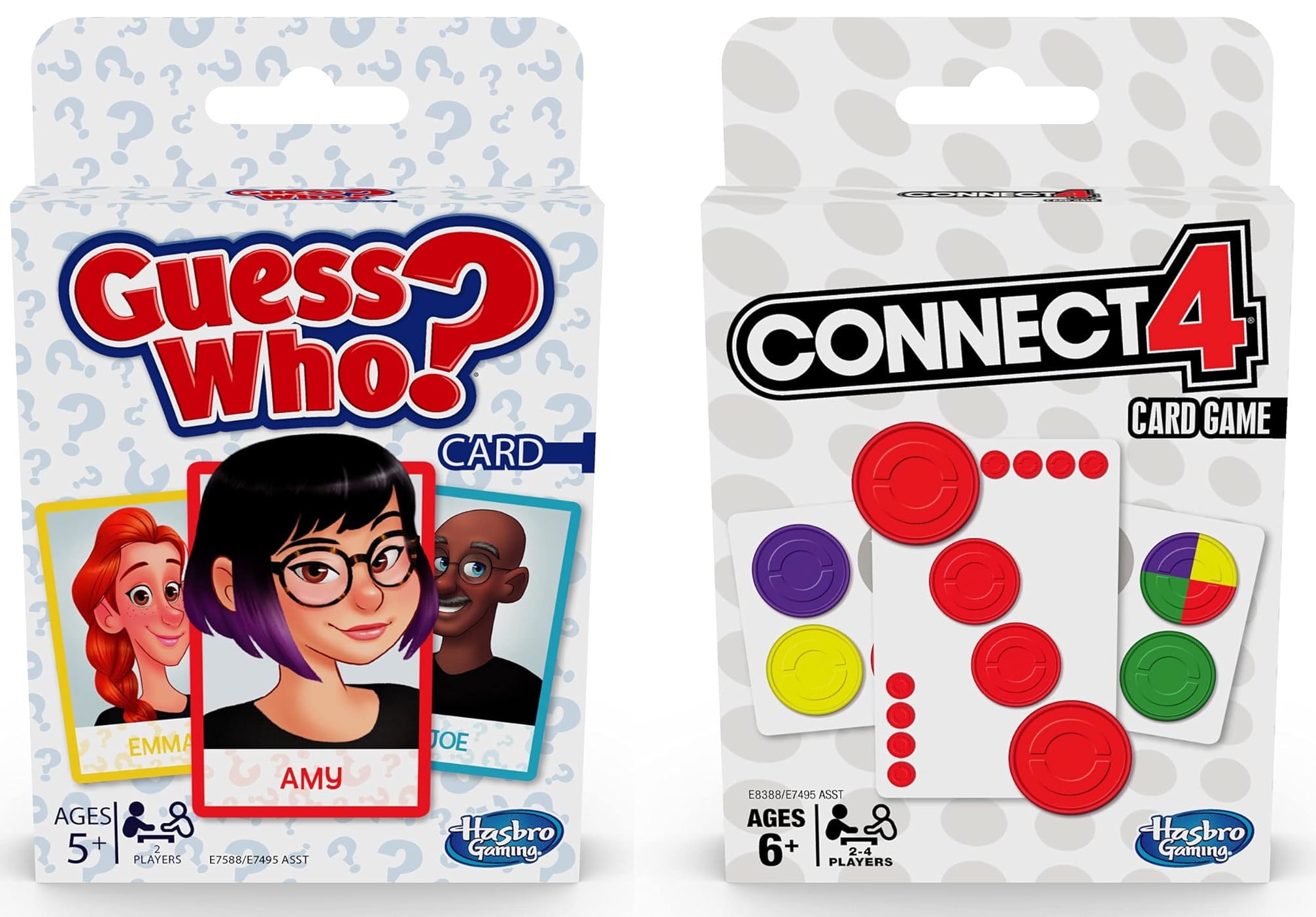 Hasbro Classic Family Card Games Guess Who? and Connect 4, Ages
