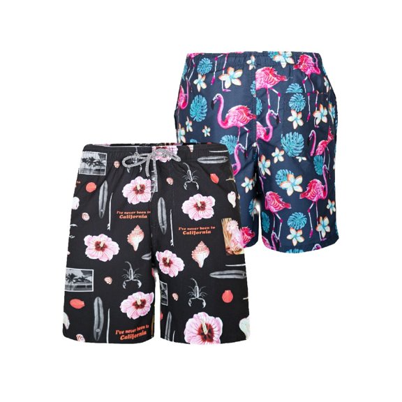 2-PACK Beautiful Giant Men's Shorts Quick Dry Beachwear