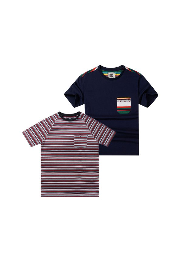 2-PACK Beautiful Giant Trendy Men's Fitted Crew Neck Short Sleeved T-shirt