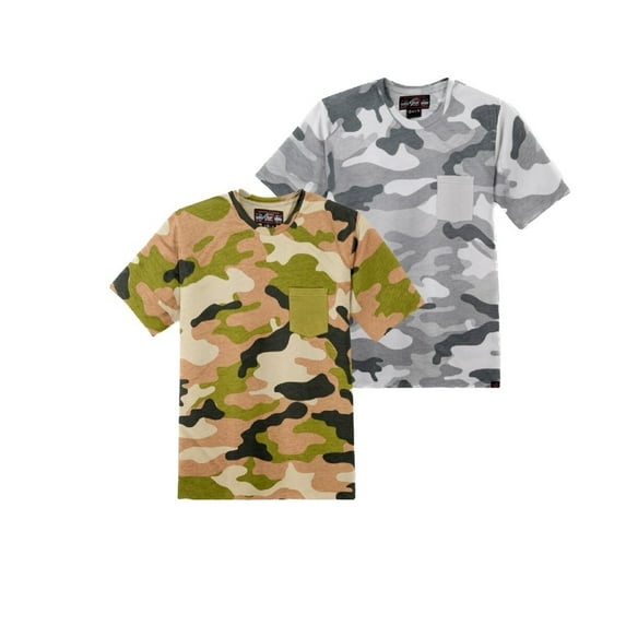 2-PACK Beautiful Giant Trendy Men's Fitted Crew Neck Short Sleeved T-shirt
