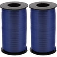 thumbnail image 1 of 2-PACK - Berwick Splendorette Crimped Curling Ribbon 3/16" Wide X 500 Yards, Navy, 1 of 1