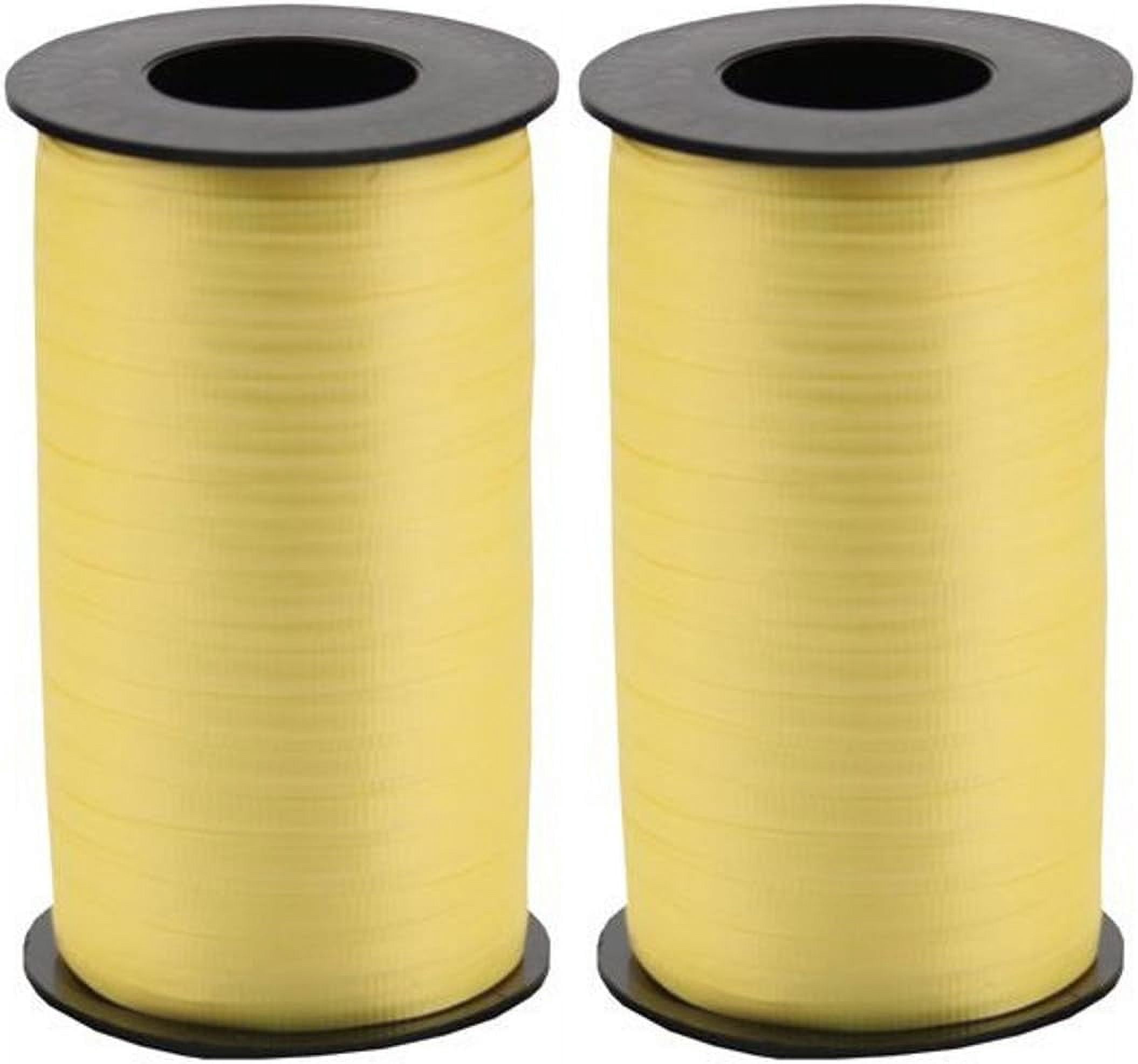 Crimped Ribbon Berwick Splendorette Crimped Curling Ribbon, Pastel Yellow, 2-Pack, 3/ ...