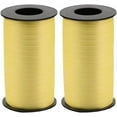 thumbnail image 1 of Berwick Splendorette Crimped Curling Ribbon, Pastel Yellow, 2-Pack, 3/16" x 500 Yards, 1 of 1