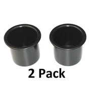 2 PACK Black Plastic Cup Holders For Boat Car Sectional Sofa Couch Recliner Furniture Bar Tables RV Car Truck Inserts Poker Table Dropin 2 7/8