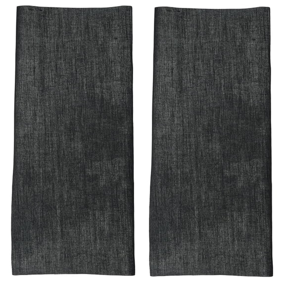 2-PACK - Bondex Iron-On Mending Fabric 6.5"x14" - Black