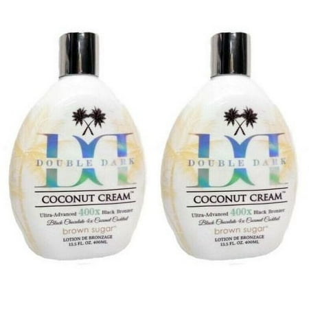 2 PACK Brown Sugar Black Chocolate Double Dark Coconut Cream 400X 13.5 oz