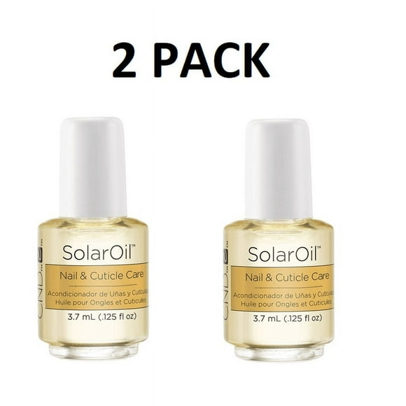 2 PACK CND SOLAR OIL Nail & Cuticle Conditional 0.125 oz MINI * BEAUTY TALK LA *