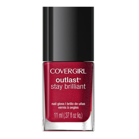 2 PACK COVERGIRL Outlast Stay Brilliant Nail Gloss, (92) Rose Delight, 0.37 Fl oz
