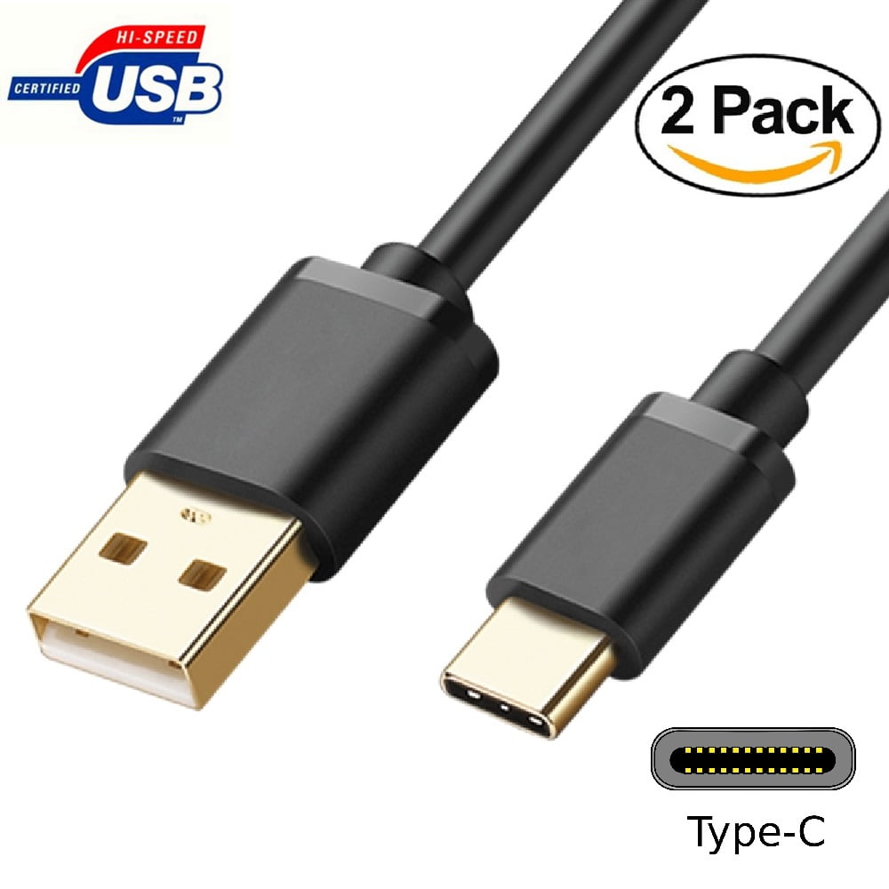 2PACK Cable Builders USB C Cable USB 2.0 Type C Fast Charging 5V/3A