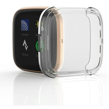 [2-PACK] Case For Fitbit Versa 2 (2019) - SuperGuardZ TPU Shockproof Protective Guard Shield Cover Armor