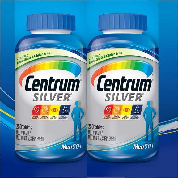 2 PACK | Centrum Silver Men 50+, 250 Tablets