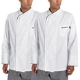 thumbnail image 1 of 2-PACK Chef Code 100% Egyptian Cotton Executive Chef Coat Unisex, 1 of 2