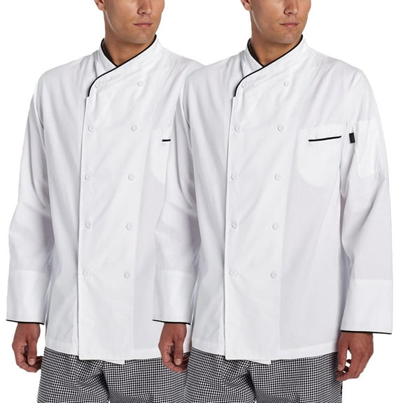 2-PACK Chef Code 100% Egyptian Cotton Executive Chef Coat Unisex