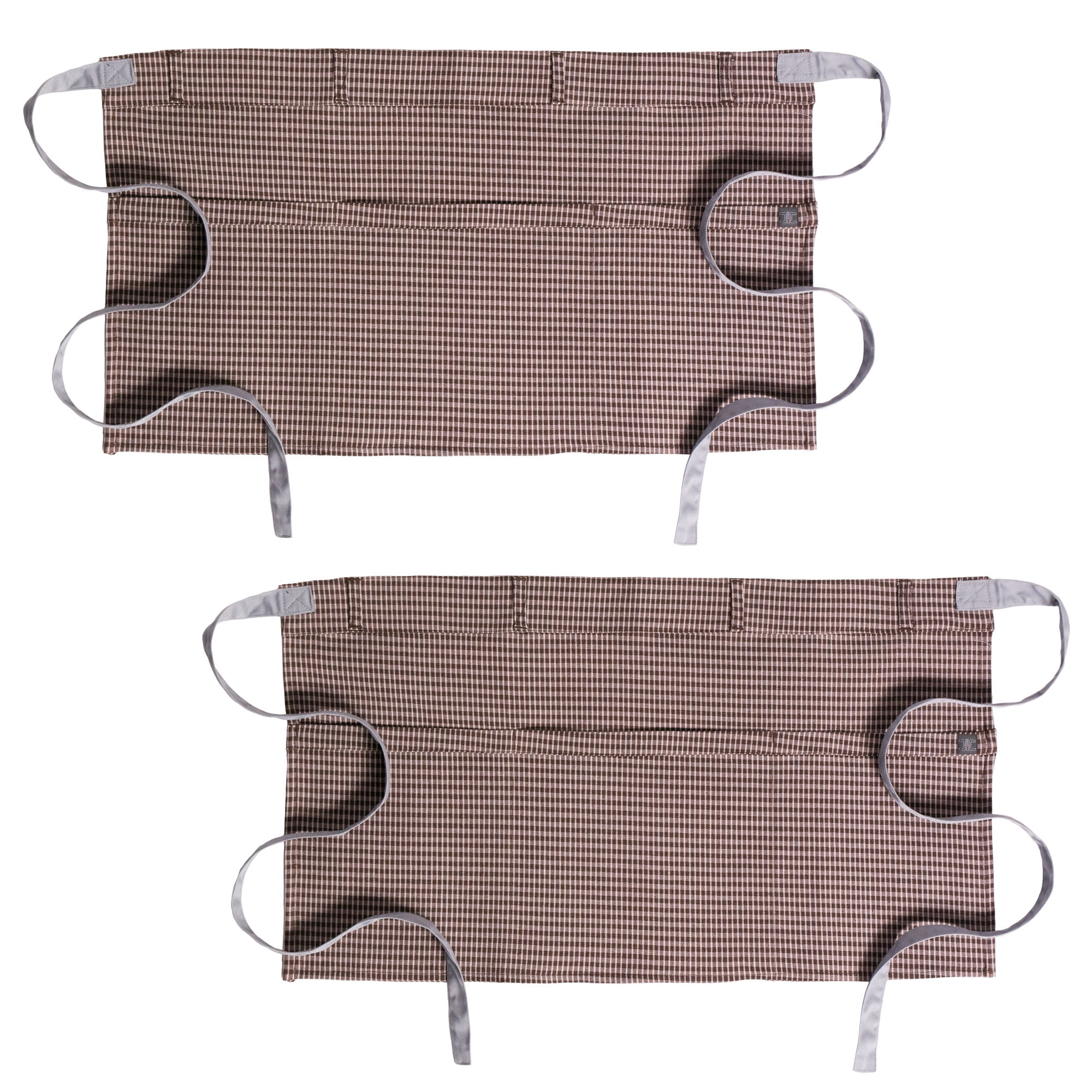 2-PACK Chef Code 3-Pocket Denim Reversible Chef Apron, 14" Long