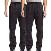 2-PACK Chef Code Baggy Chef Pants with Wide 2 Elastic Waist