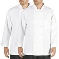 thumbnail image 1 of 2-PACK Chef Code Cool Breeze Chef Coat with Long-Sleeves and Mesh Vent Inlay, White, M, 1 of 2