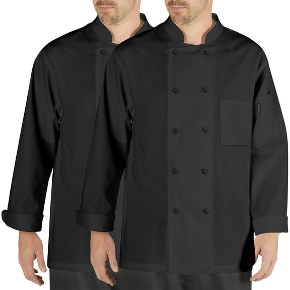 2-PACK Chef Code Cool Breeze Chef Coat with Long-Sleeves and Mesh Vent Inlay