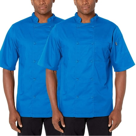 2-PACK Chef Code Cool Breeze Chef Coat with Short-Sleeves and Mesh Vent Inlay