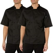 2-PACK Chef Code Cool Breeze Chef Coat with Short-Sleeves and Mesh Vent Inlay