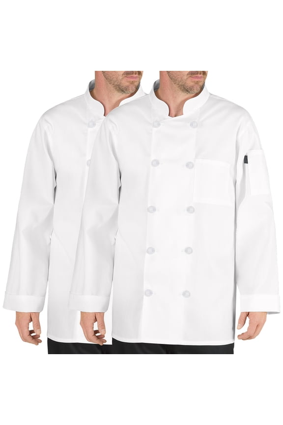 2-PACK Chef Code Stephano Classic Chef Jacket